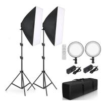 Kit Iluminação Bicolor Estúdio Led P/ Fotografia Video