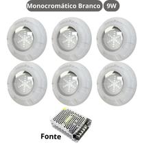 Kit Iluminação Branco Piscina 96M 6 Leds Com Fonte Luxpool Kit Iluminação Branco Piscina 96M 6 Leds Com Fonte Luxpool