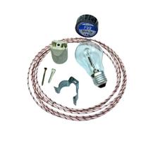 Kit Iluminação Churrasqueira 5 Metros de Fio 1,5MM 300C 127V (churrasco iluminado)