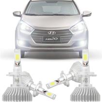 Kit Iluminação Completo Super Led Xenon Baixo Alto Milha Hyundai Hb20 2012 13 14 15 16 17 18 19 H4 H8