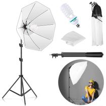 Kit Iluminação Contínua Softbox Octagonal 70cm + Lâmpada 85w + Tripé 2 Metros Greika
