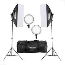 Kit Iluminação Estúdio Led Softbox Para Fotografia Vídeo Kit Iluminação Estúdio Led Softbox Para Fotografia Vídeo