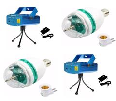 Kit Iluminação Festa Dj Balada 4x1 Laser Giratoria Led Rgb Kit Iluminação Festa Dj Balada 4x1 Laser Giratoria Led Rgb