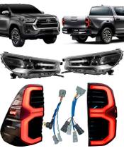 Kit Iluminação Hilux Srx 2021 a 24 Full Led Farol + Lanterna