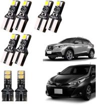 Kit Iluminação Lampada LED Yaris 2020 2021 Kicks 2018 a 2020