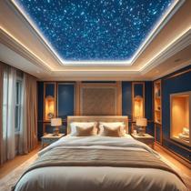 Kit Iluminação Led 300 Pontos Rgbw Fibra Ótica Teto Gesso Para Quarto e Sala