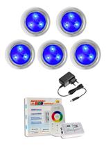 Kit Iluminação Para Piscina 5 Leds 9w Inox + Comando Touch Kit Iluminação Para Piscina 5 Leds 9w Inox + Comando Touch