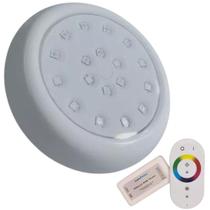 Kit Iluminação para piscina led rgb 18w rosca + controlador modulo