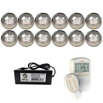 Kit Iluminação Piscina 12 Leds 6w Inox - 192m² + Smart Pool