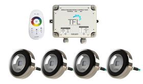 Kit Iluminação Piscina - Contr Touch + 4 Leds Rgb 9W Tholz - Tfl Automacao / Tholz Kit Iluminação Piscina - Contr Touch + 4 Leds Rgb 9W Tholz - Tfl Automacao / Tholz