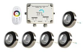 Kit Iluminação Piscina - Contr Touch + 5 Leds Rgb 6W Tholz - Tfl Automacao / Tholz Kit Iluminação Piscina - Contr Touch + 5 Leds Rgb 6W Tholz - Tfl Automacao / Tholz
