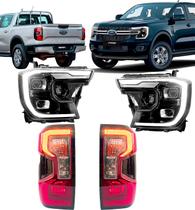 Kit Iluminação Ranger Raptor 2024 Drl Led Farol + Lanterna