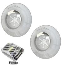 Kit Iluminação ul Piscina 16M 2 Leds Com Fonte Luxpool