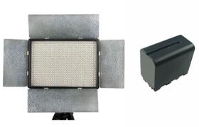 Kit Iluminador de LED Profissional LED-600AS + bateria NPF950