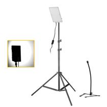 Kit Iluminador Led 20w com Tripé regulável 2m, braço articulável