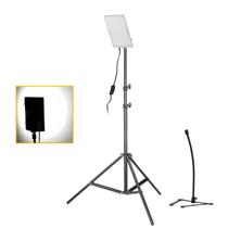 Kit Iluminador Led 20w com Tripé regulável 2m, braço articulável Kit Iluminador Led 20w com Tripé regulável 2m, braço articulável