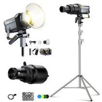 Kit Iluminador Led Colbor Cl220 Bicolor 220w + Lente De Projeção Cpl80 Com 12 Efeitos