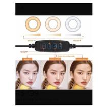 Kit Iluminador Ring Light 12 Polegadas 30 cm Com Tripé e Dimmer
