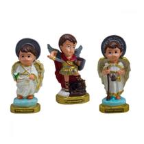 Kit Imagem Três Arcanjos Bebê Em Borracha 16cm Kit Imagem Três Arcanjos Bebê Em Borracha 16cm