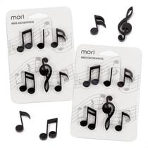 Kit Imãs De Geladeira Com 12 Peças Notas Musicais Decorativo