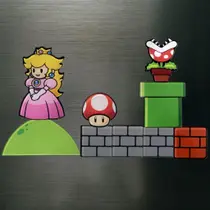 Kit Imãs Geladeira Geek com 9 pcs de clássico video games