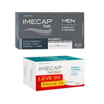Kit Imecap Hair Max 90 Capsulas e Hair Men 60 Capsulas