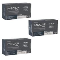 Kit Imecap Hair Men Cabelos E Barba C/3Un De 60 Cápsulas