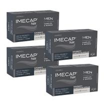 Kit Imecap Hair Men Cabelos E Barba Com 4 Unidades De 60 Cápsulas Cada