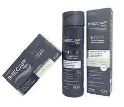 Kit Imecap Hair Men Cabelos e Barbas Shampoo Loção Capsulas