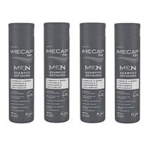 Kit Imecap Hair Men Shampoo Antiqueda Com 4 Unidades De 200ml Cada