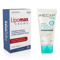 Kit Imecap Redutor Medidas 170g e Lipomax Cromo c/ 60 c/ 20%