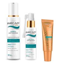 Kit Imecap Tratamento Antiqueda Shampoo Tonico e Ampola