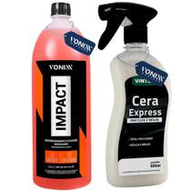 Kit Impact Lavagem Extrema Cera Express Liquida Brilho