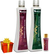 Kit Impacto Midori + Shampoo Silicone + Reparador Pontas