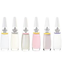Kit Impala Esmaltes Clássicos Escolha seu Kit - Cintilantes, Vermelhos Escuros e Francesinha Kit Impala Esmaltes Clássicos Escolha seu Kit - Cintilantes, Vermelhos Escuros e Francesinha