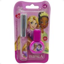 Kit Impala Princesas: 1 Esmalte E 1 Brilho Labial