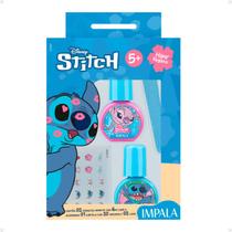 Kit Impala Stitch: 1 Cartela de Adesivos, 2 Lixas e 2 Esmaltes