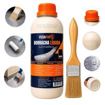 Kit Impermeabilizante Borracha Líquida Vedaforte 500ml Pincel 2 Kit Impermeabilizante Borracha Líquida Vedaforte 500ml Pincel 2