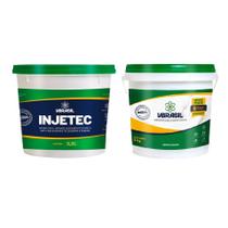 Kit Impermeabilizante Vbrasil 3kg + Injetec 3,2l Anti Umidade