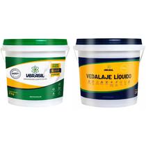 KIT Impermeabilizante VBrasil em Pó 3kg + Vedalaje 3,2 Litros