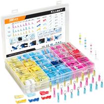 Kit impermeável termorretrátil Kuject 500PCS de conectores de fio Kit impermeável termorretrátil Kuject 500PCS de conectores de fio