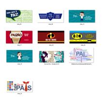 Kit Impressão Folhas Sublimáticas arte Dia dos Pais canecas - 10 folhas Kit Impressão Folhas Sublimáticas arte Dia dos Pais canecas - 10 folhas