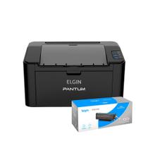 Kit Impressora Elgin Pantum P2500w 22ppm Wifi + Cartucho Toner Recarregável 1600 Pág - Todos
