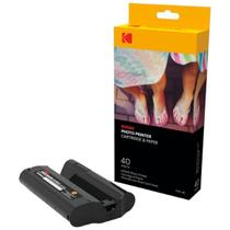 Kit Impressora Fotografica Cartucho E Papel Kodak Phc 40