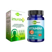 Kit Imunidade Imuno 30 Caps Mais Vitamina C QualyNutri 60 Capsulas Kit Imunidade Imuno 30 Caps Mais Vitamina C QualyNutri 60 Capsulas