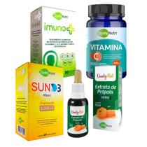 Kit Imunidade Imuno + Vitamina C + Vitamina D3 + Própolis Kit Imunidade Imuno + Vitamina C + Vitamina D3 + Própolis