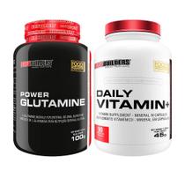 KIT IMUNIDADE - Power Glutamina 100g + Daily Vitamin 90 Cápsulas - Bodybuilders