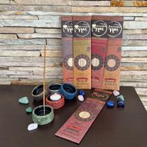 Kit Incensário + 1 Pacote De Incenso Natural Orgânico Noa