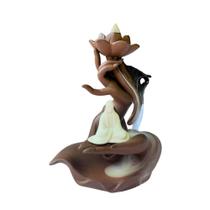 Kit Incensário C/ Incenso Cascata 10un Kuanyin 18cm