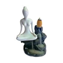 Kit Incensário e Incenso Cascata 10un Yoga 13cm